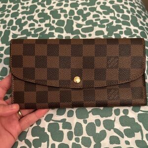 Checkered Brown Wallet